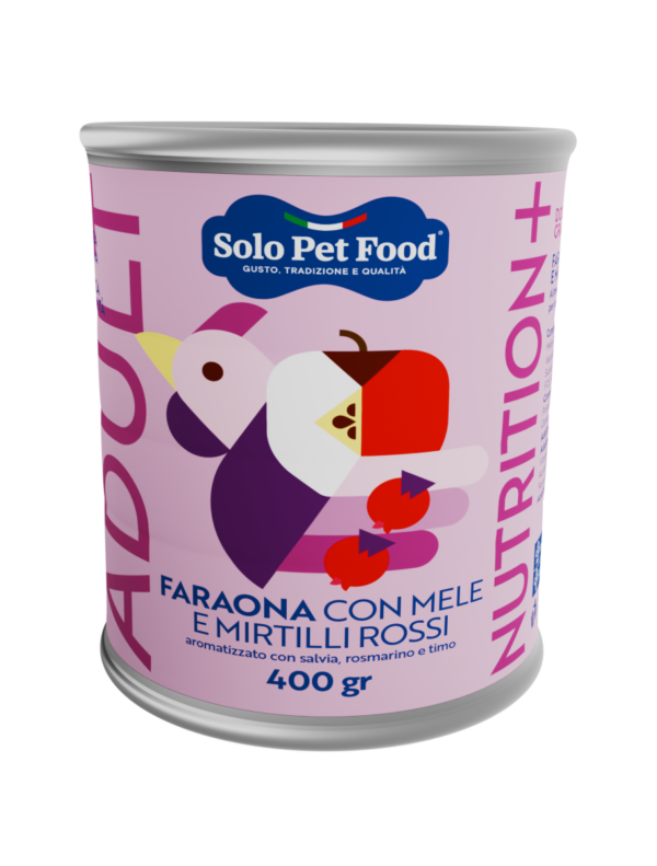 Nutrition+ Umido Faraona con Mele e Mirtilli Rossi